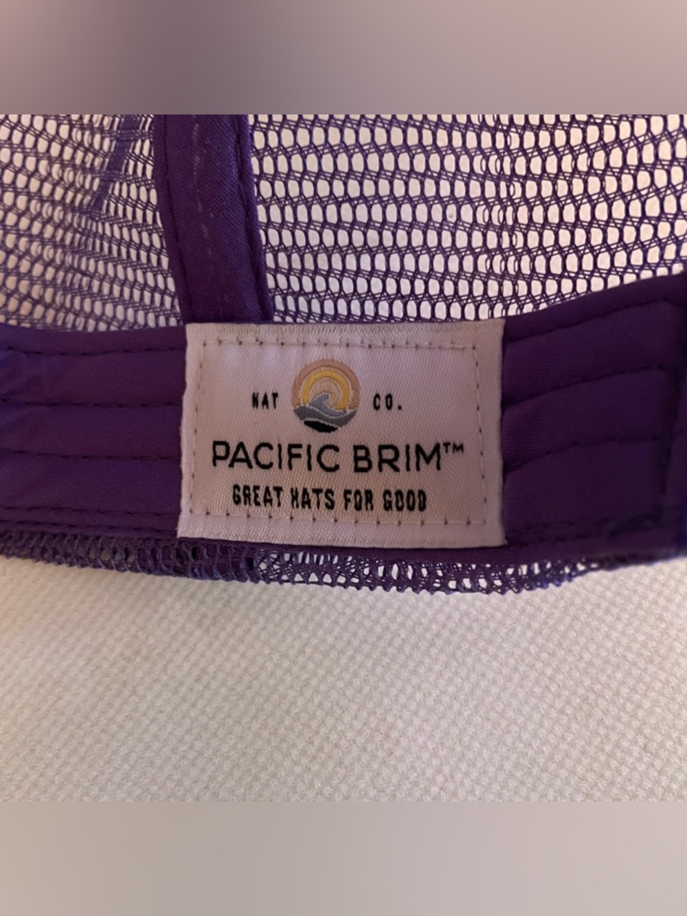 Pacific Brim Beach Bum Trucker Hat Purple - Picture 5 of 7